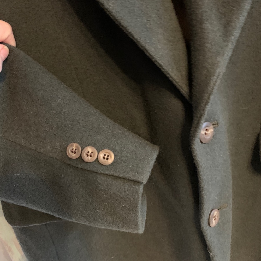 EUC LANA MODA 44Long GREEN WOOL SPORT COAT JACKET